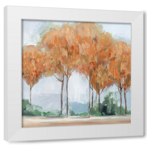Coral Forest White Modern Wood Framed Art Print by Isabelle Z