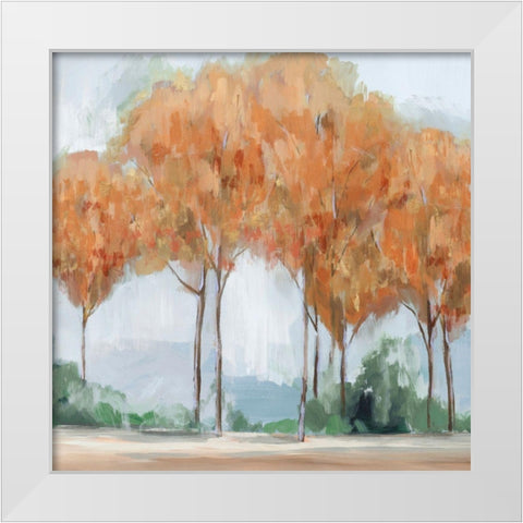 Coral Forest White Modern Wood Framed Art Print by Isabelle Z