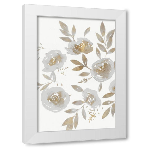 Harmonious I White Modern Wood Framed Art Print by Isabelle Z