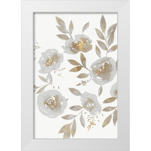Harmonious I White Modern Wood Framed Art Print by Isabelle Z