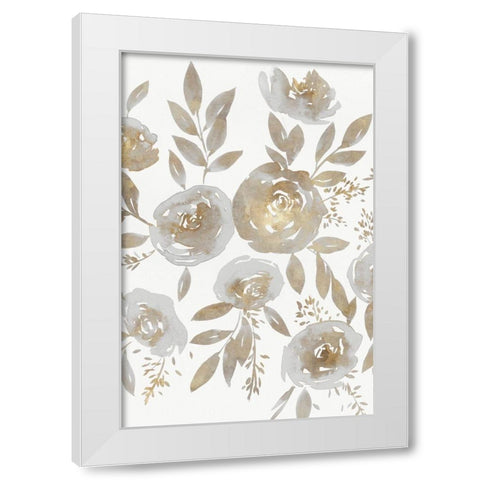 Harmonious II White Modern Wood Framed Art Print by Isabelle Z