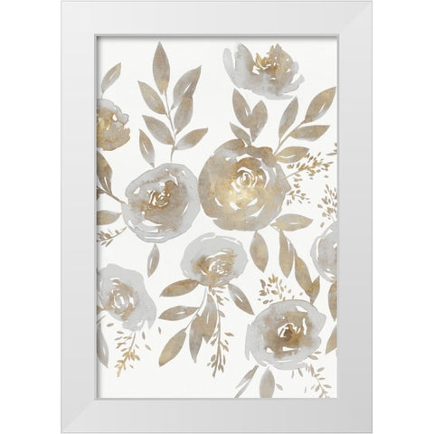 Harmonious II White Modern Wood Framed Art Print by Isabelle Z