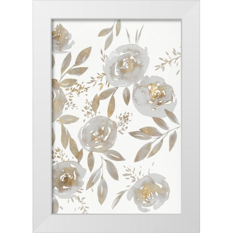 Harmonious III White Modern Wood Framed Art Print by Isabelle Z