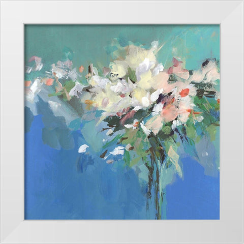 Spring Power White Modern Wood Framed Art Print by Isabelle Z