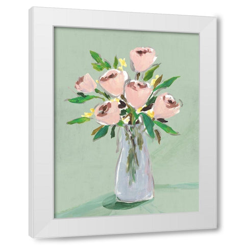Hello Spring I White Modern Wood Framed Art Print by Isabelle Z