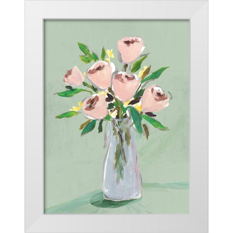 Hello Spring I White Modern Wood Framed Art Print by Isabelle Z