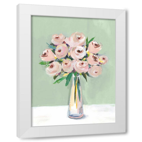 Hello Spring II White Modern Wood Framed Art Print by Isabelle Z