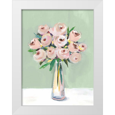 Hello Spring II White Modern Wood Framed Art Print by Isabelle Z