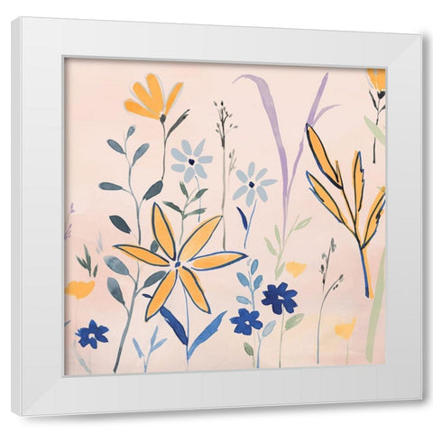 Spring Parade II White Modern Wood Framed Art Print by Isabelle Z
