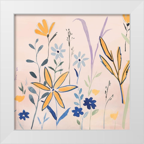 Spring Parade II White Modern Wood Framed Art Print by Isabelle Z