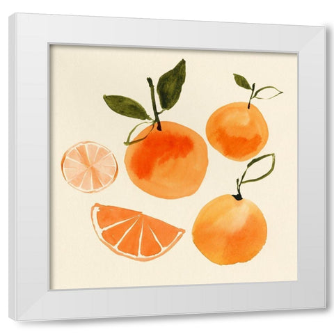 Juicy Fruits II White Modern Wood Framed Art Print by Isabelle Z