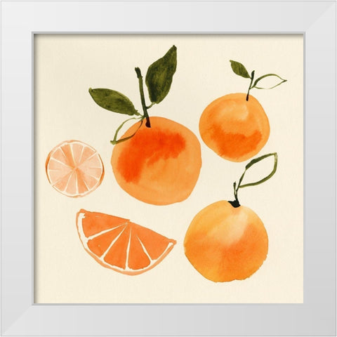 Juicy Fruits II White Modern Wood Framed Art Print by Isabelle Z