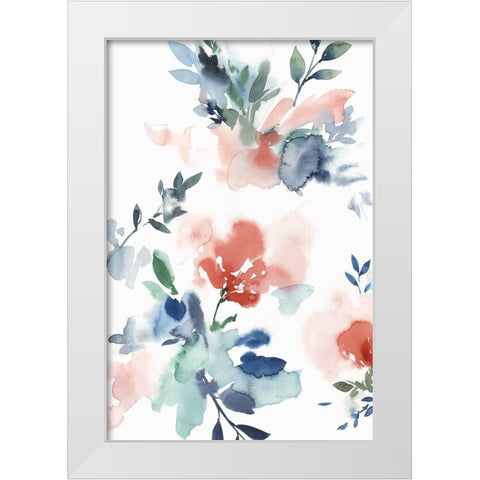 Beauty Dance I White Modern Wood Framed Art Print by Isabelle Z
