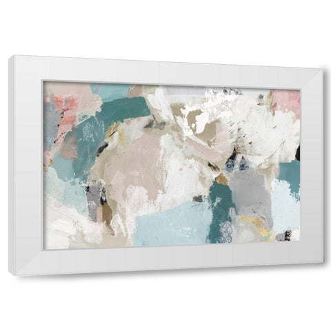 In the Heart of Movement White Modern Wood Framed Art Print by Isabelle Z