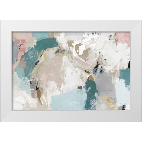 In the Heart of Movement White Modern Wood Framed Art Print by Isabelle Z
