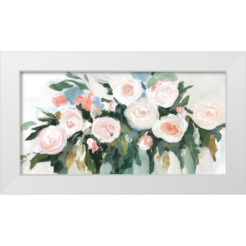 Floral Fragrance  White Modern Wood Framed Art Print by Isabelle Z