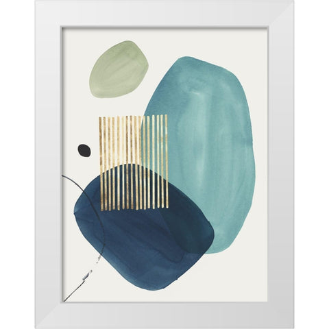 Pistachio Dreams I  White Modern Wood Framed Art Print by Isabelle Z