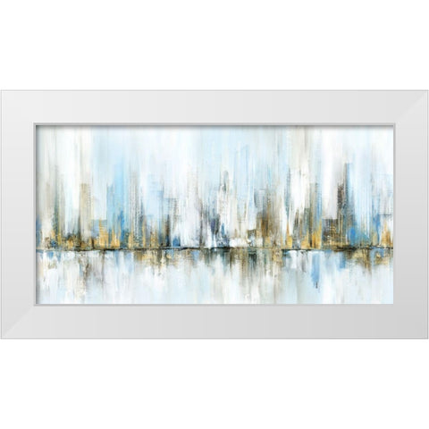 Frozen Horizon White Modern Wood Framed Art Print by Isabelle Z