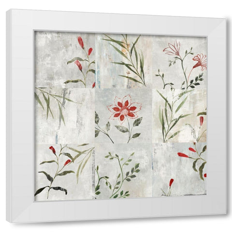 Luster Garden  White Modern Wood Framed Art Print by Isabelle Z