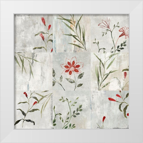 Luster Garden  White Modern Wood Framed Art Print by Isabelle Z