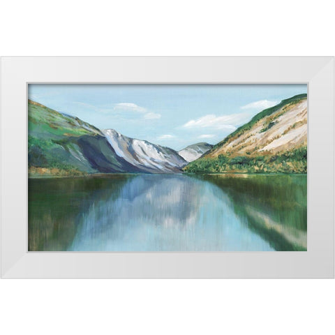 Flourishing Basin White Modern Wood Framed Art Print by Isabelle Z