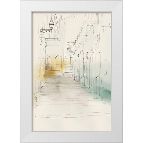 City Sketches IV White Modern Wood Framed Art Print by Isabelle Z