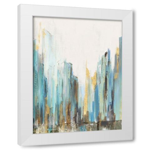 City Rush II  White Modern Wood Framed Art Print by Isabelle Z