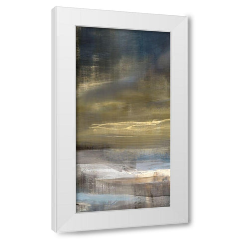 Golden Dawn II White Modern Wood Framed Art Print by Isabelle Z