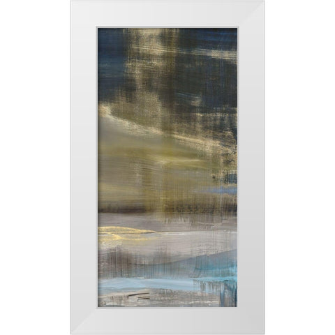 Golden Dawn III White Modern Wood Framed Art Print by Isabelle Z