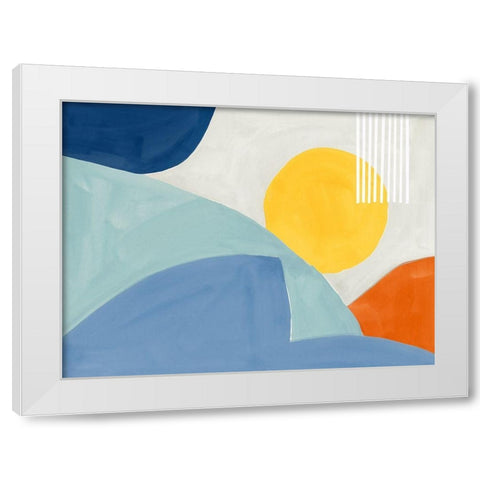 Harmony Earthy II White Modern Wood Framed Art Print by Isabelle Z