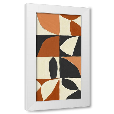 Mayan Pattern I  White Modern Wood Framed Art Print by Isabelle Z