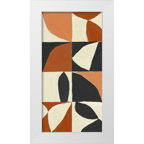 Mayan Pattern I  White Modern Wood Framed Art Print by Isabelle Z