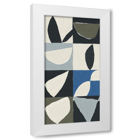 Mayan Pattern II White Modern Wood Framed Art Print by Isabelle Z
