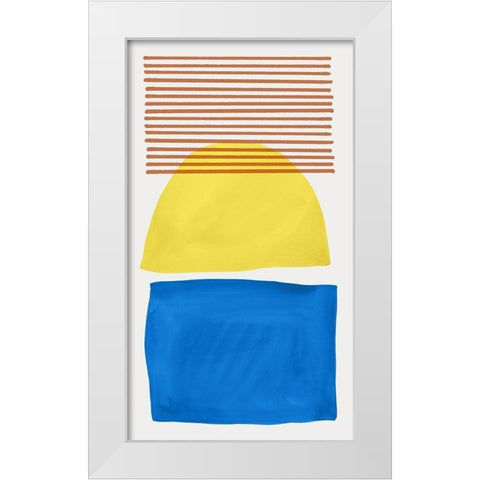 Mullholland Drive II White Modern Wood Framed Art Print by Isabelle Z