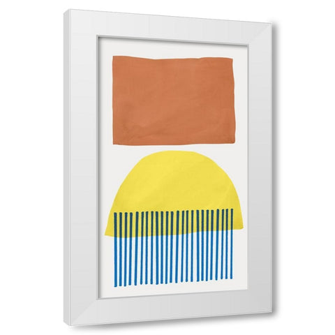 Mullholland Drive III White Modern Wood Framed Art Print by Isabelle Z