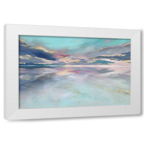 Reflection Basin  White Modern Wood Framed Art Print by Isabelle Z