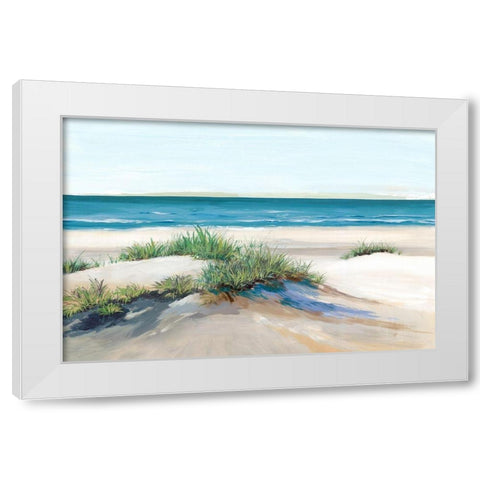 Beach Sand Dune II White Modern Wood Framed Art Print by Isabelle Z