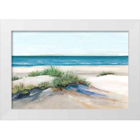 Beach Sand Dune II White Modern Wood Framed Art Print by Isabelle Z