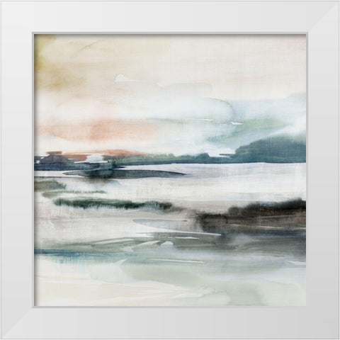 Dusk Fall I  White Modern Wood Framed Art Print by Isabelle Z