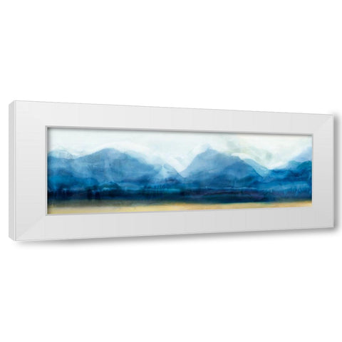 Indgio Mountains  White Modern Wood Framed Art Print by Isabelle Z