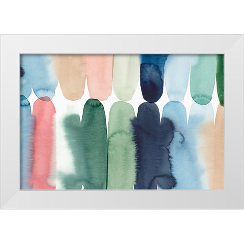 Rounded Together I  White Modern Wood Framed Art Print by Isabelle Z