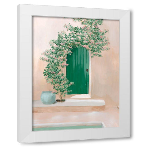 Flowers to Welcome you Home I White Modern Wood Framed Art Print by Isabelle Z