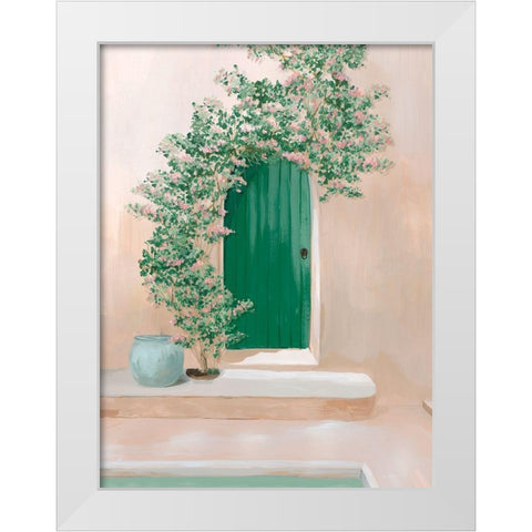 Flowers to Welcome you Home I White Modern Wood Framed Art Print by Isabelle Z