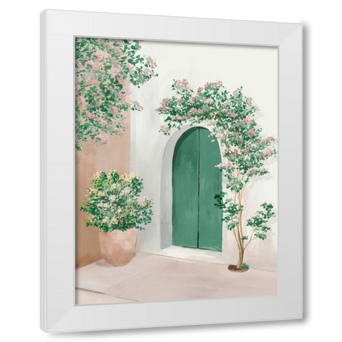 Flowers to Welcome you Home II White Modern Wood Framed Art Print by Isabelle Z