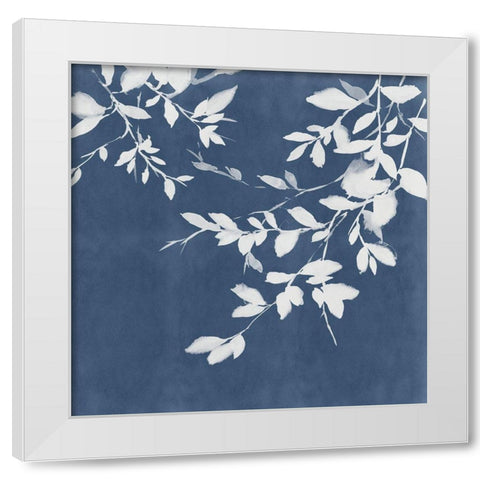 Indigo Sky I White Modern Wood Framed Art Print by Isabelle Z