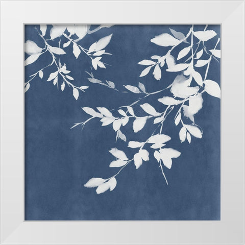 Indigo Sky I White Modern Wood Framed Art Print by Isabelle Z