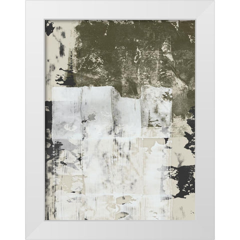 Reflections in Sage I White Modern Wood Framed Art Print by Isabelle Z