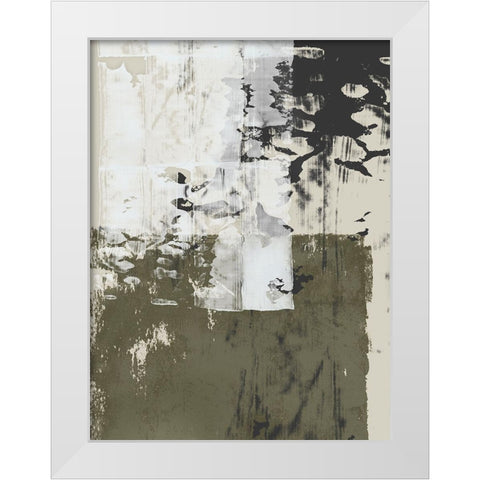 Reflections in Sage II White Modern Wood Framed Art Print by Isabelle Z