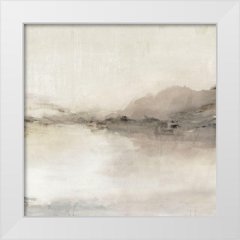 Blush Horizon II White Modern Wood Framed Art Print by Isabelle Z