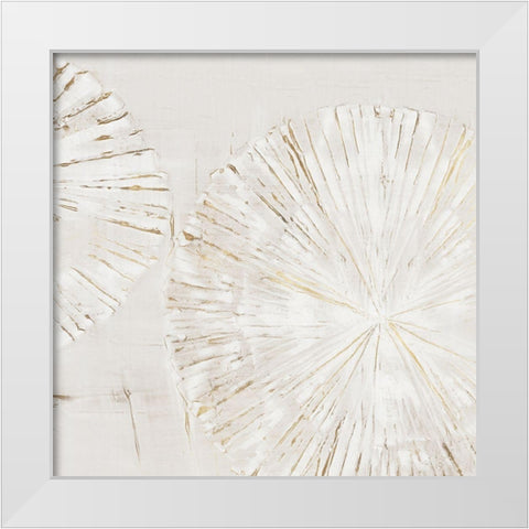 Choir I  White Modern Wood Framed Art Print by Isabelle Z